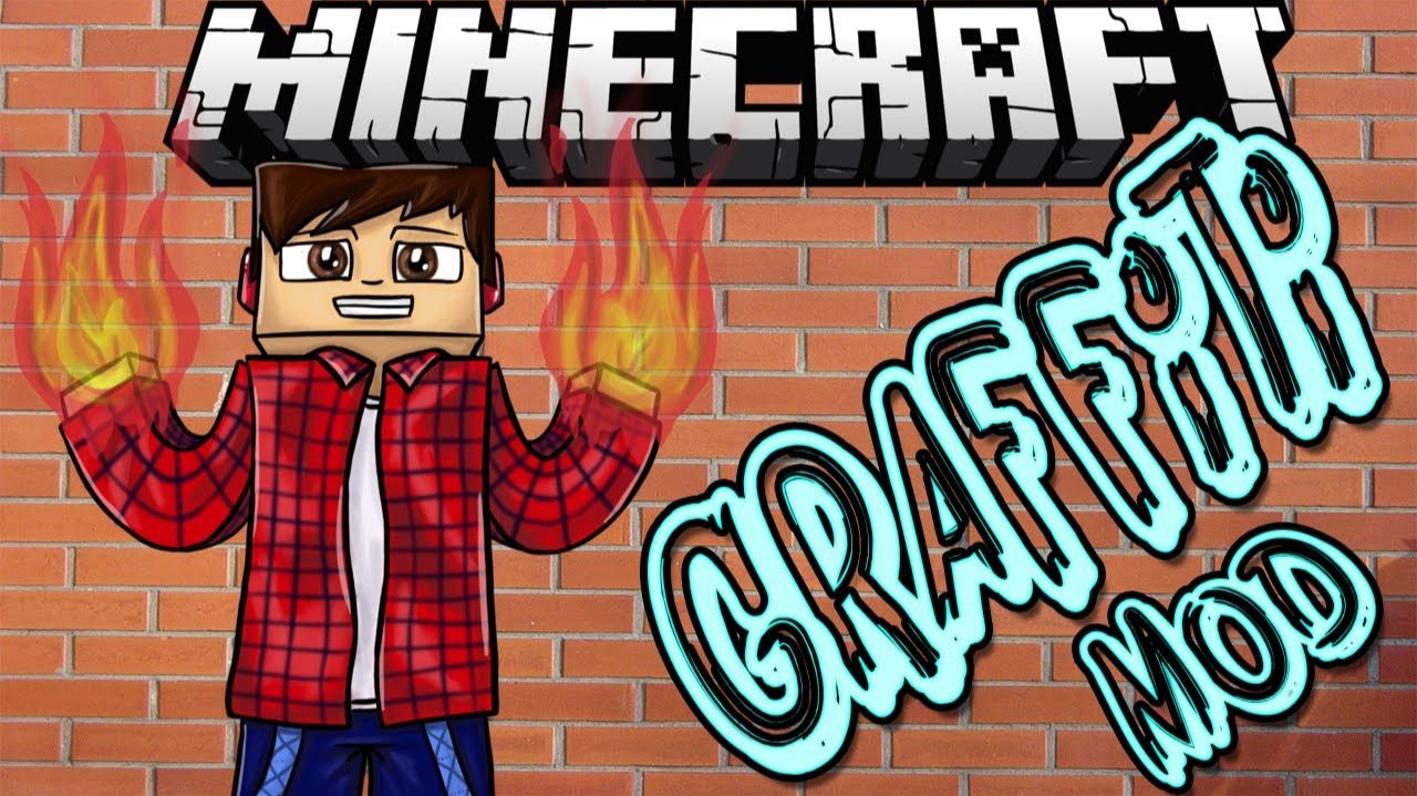 Обзор Модов Minecraft # 42! Граффити (Graffiti Mod)