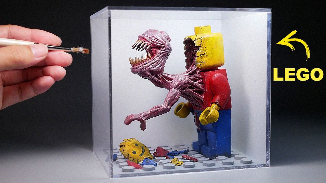 Я сделал деталь LEGO с чем-то живым внутри