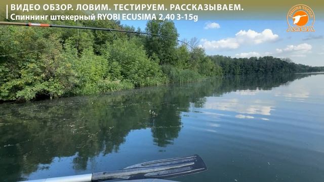 Спиннинг RYOBI ECUSIMA 2,40 3-15g. Тестирую на рыбалке. Ловим окуня. #fishing