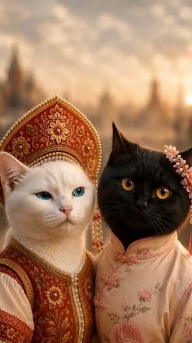 Выбери наряд  кругосветка с котами