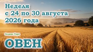 ОВЕН | ТАРО прогноз на неделю с 24 по 30 августа 2026 года