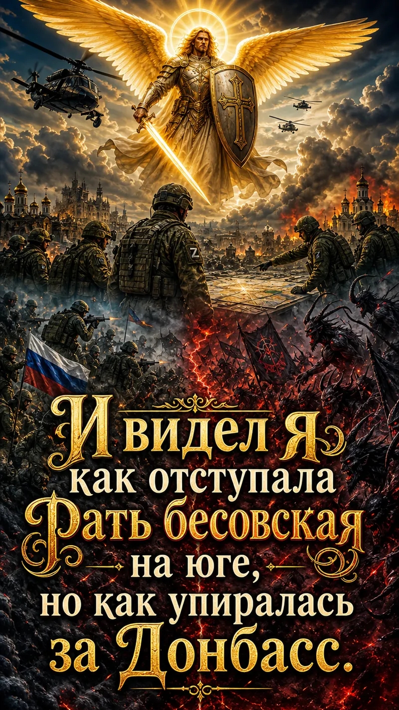 видел как залетел бес в русский вертолёт