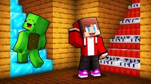 Друзья  выбирают правильную лестницу, часть 3 Майнкрафт Minecraft!