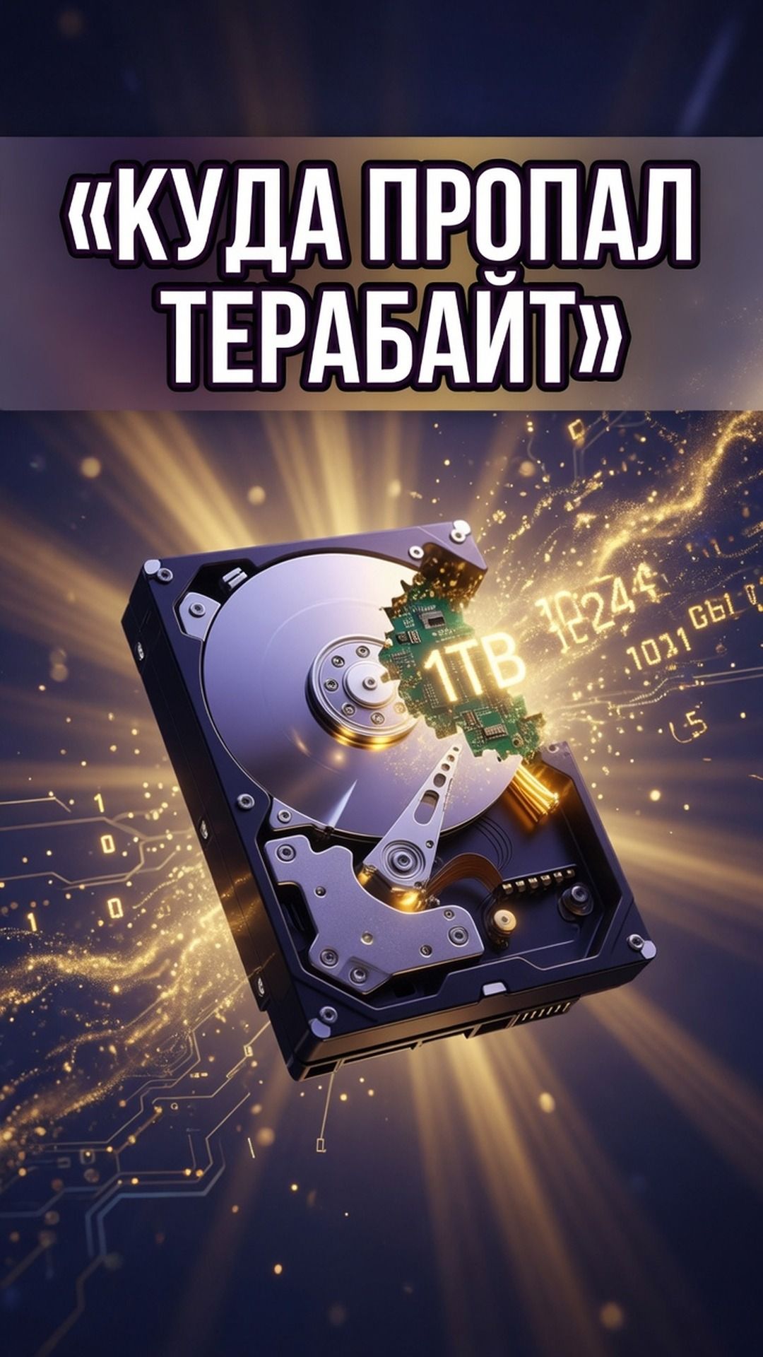 Куда пропали гигабайты с диска на терабайт