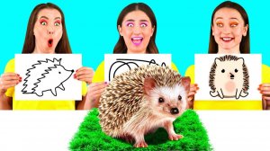 Кто Лучше Нарисует Предмет, Получит Его Челлендж _ Забавные Лайфхаки с Едой