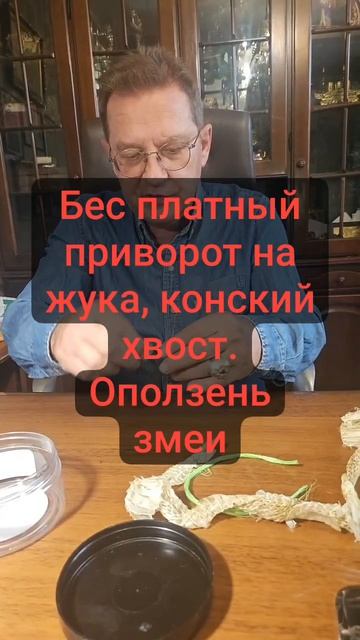 Бес платный приворот на жука , конский хвост,оползень змеи.