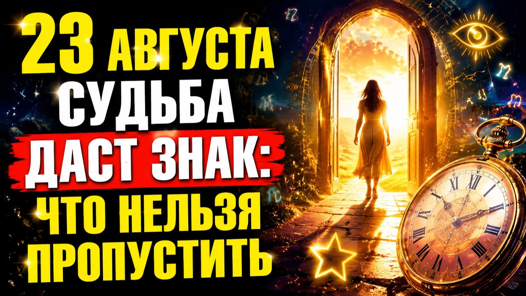23 АВГУСТА СУДЬБА ДАСТ ЗНАК_ ЧТО НЕЛЬЗЯ ПРОПУСТИТЬ.