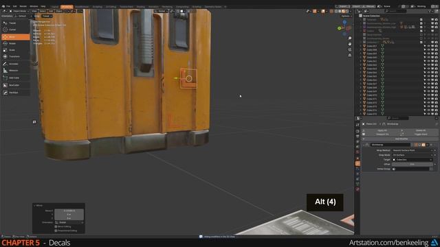 Everything I Learnt About Environment Art(Blender) Chp503PaChp401-UsingTheDecal