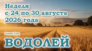 ВОДОЛЕЙ | ТАРО прогноз на неделю с 24 по 30 августа 2026 года