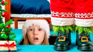Nastya and her friends in a Christmas story about Grinch