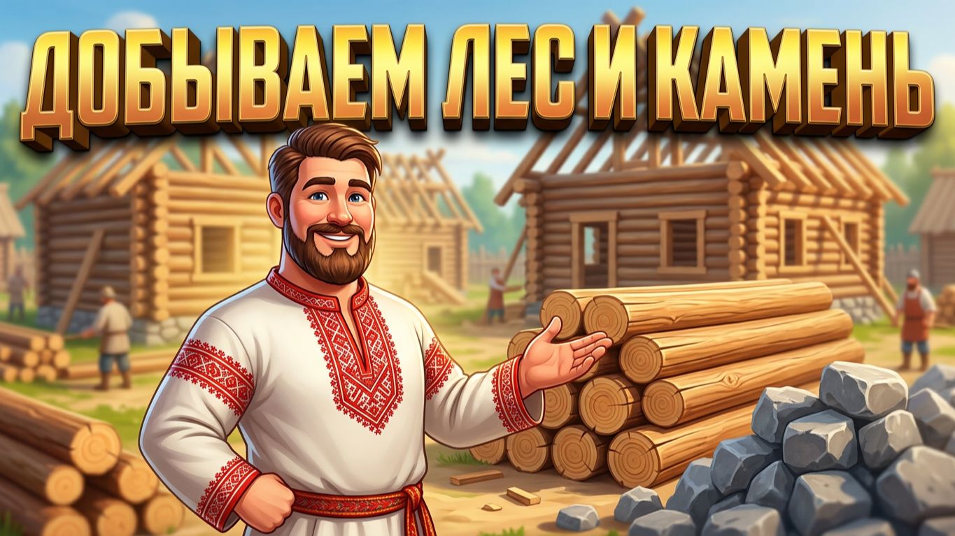 Ставим первое поселение, запускаем производство первичного ресурса