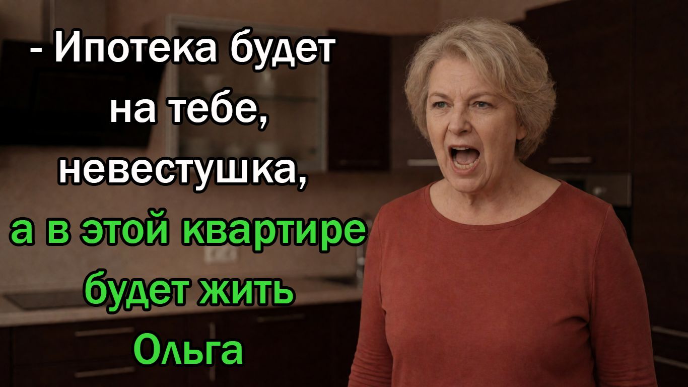 - Ипотека будет на тебе, а жить в этой квартире будет Оля! - заявила родня мужа