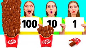 100 Слоев Еды Челлендж _ Забавные Кухонные Лайфхаки