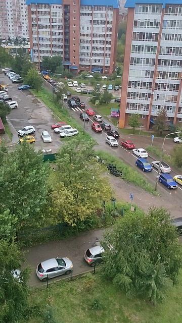 Красноярск. Пробки в Ветлужанке. 22-08-2026