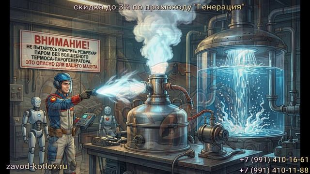 Открываю сервис очистки резервуаров паром