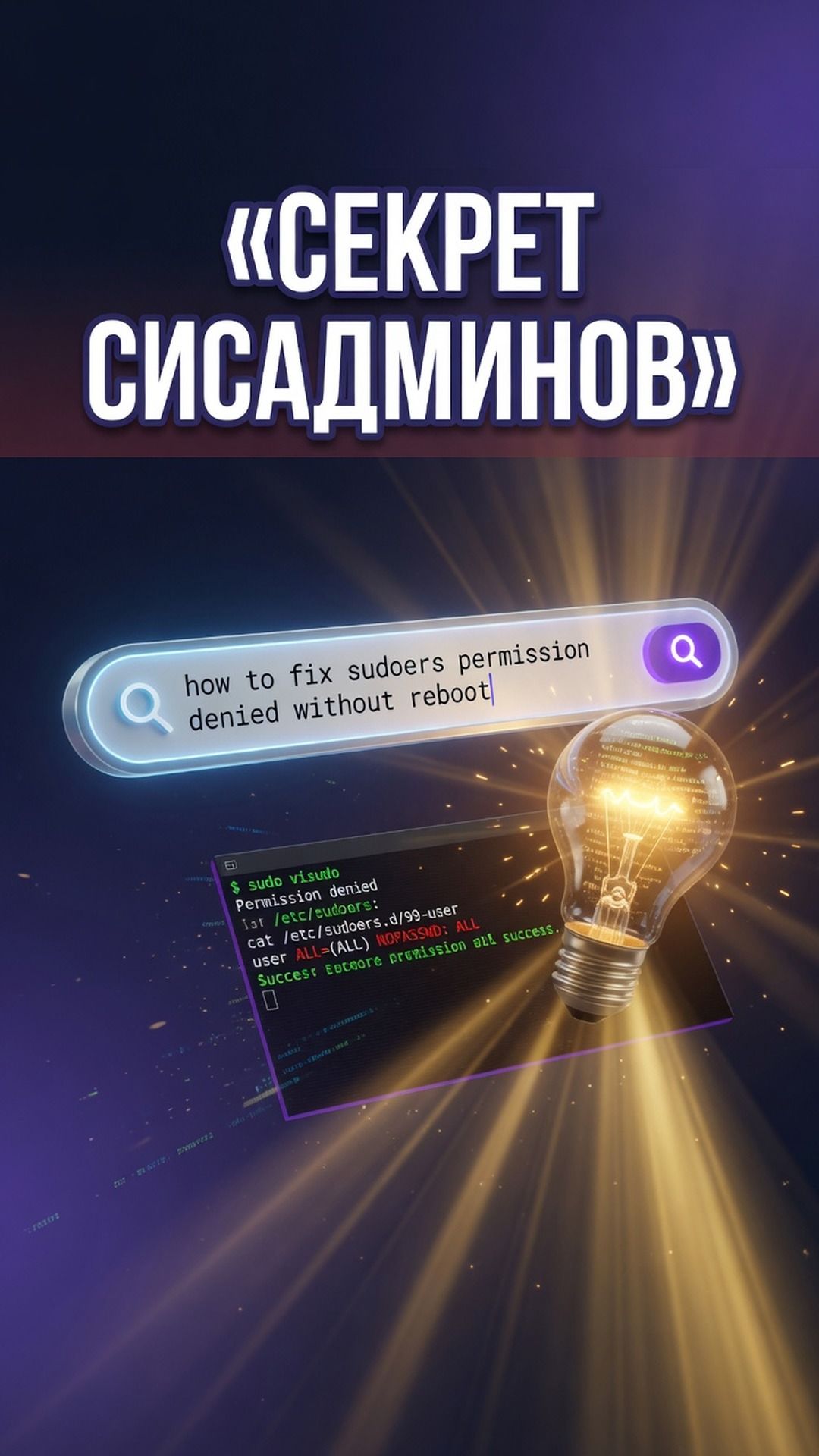 Главный секрет крутых сисадминов