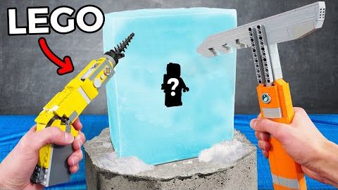 Гигантский ЛЕДЯНОЙ блок против  ЛЕГО-ИНСТРУМЕНТОВ!