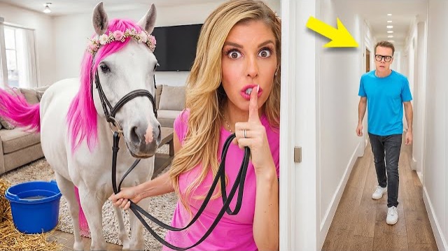 ПРЯЧЕМ НАСТОЯЩУЮ ЛОШАДЬ ОТ ПАПЫ В ДОМЕ! 🤫🐴 (Он ни за что не должен узнать!)