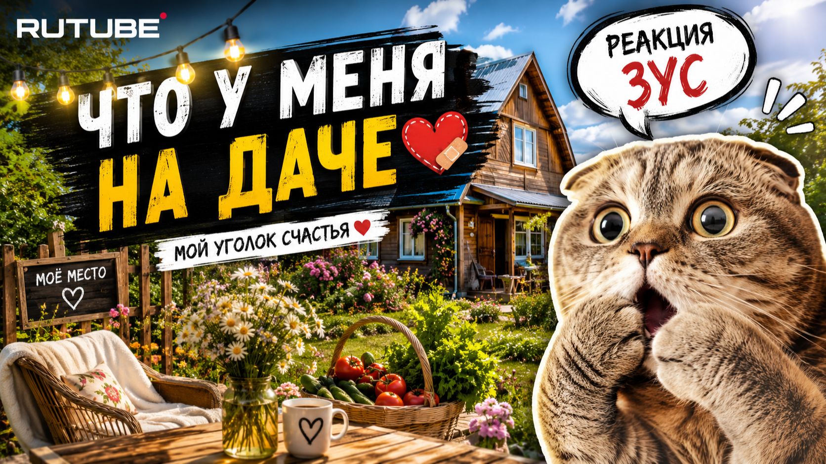 Что у меня на даче ❤️🩹  Реакция Зус