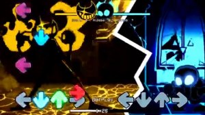 FNF: Nightmare Bendy & Sans Sings Crimsong [Botplay Showcase]