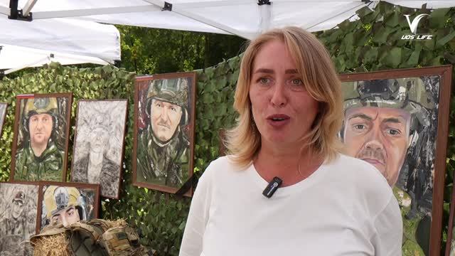 В Кривякино представили картины о бойцах СВО