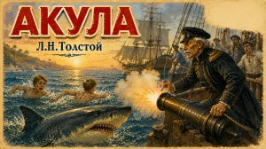 АКУЛА. Л.Н. Толстой. Рассказ о смелости и безопасности для детей.