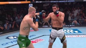 Нокдаун от Махачева Герре UFC 330.