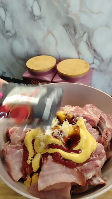 Свиные ребра в медово-горчичном маринаде 👌