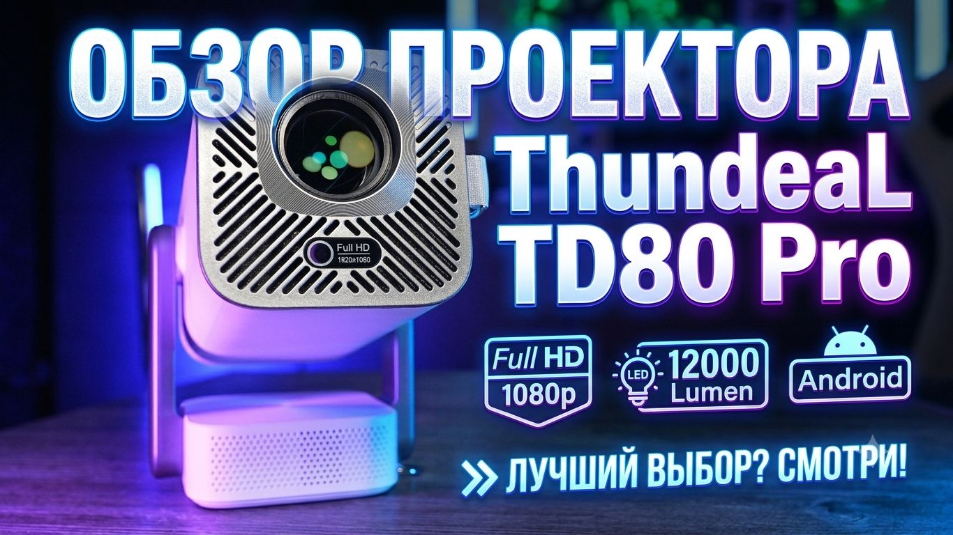 Проектор ThundeaL TD80 Pro  кино у себя дома: плюсы минусы и реальные тесты