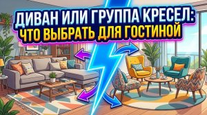 Диван или группа кресел: что выбрать для гостиной?