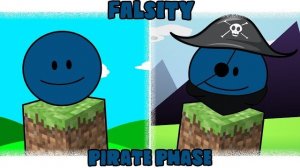Мой Sprunki OC: Фалсити — новая пиратская фаза из Minecraft 🏴☠️💚
