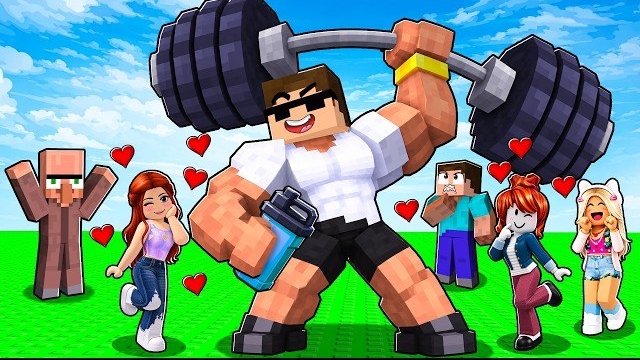 От новичка до профессионального бодибилдера в Muscle Legends..