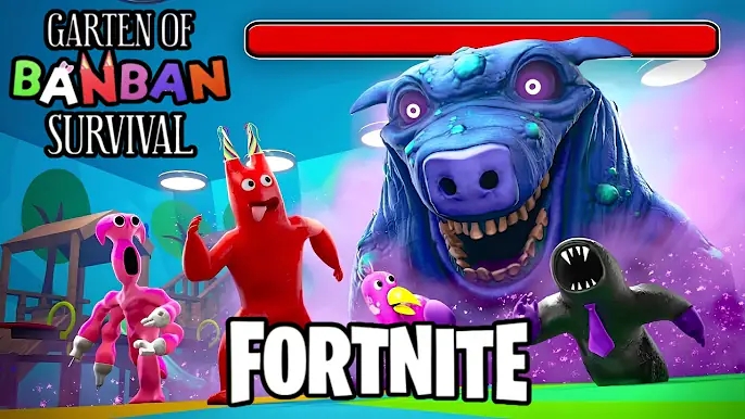Banden - Garten Of BanBan Survival Fortnite - Gameplay Walkthrough No Commentary
