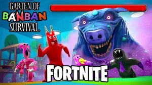 Banden - Garten Of BanBan Survival Fortnite - Gameplay Walkthrough No Commentary