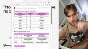 Что будет на ПЕРВОМ УРОКЕ по ХИМИИ в 8 классе: как стать отличником, темы, сложности I Умскул
