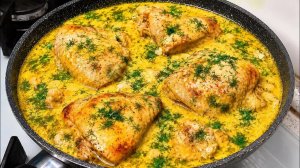 Приготовьте так курицу — пальчики оближете! Нежная курочка в сметанном соусе