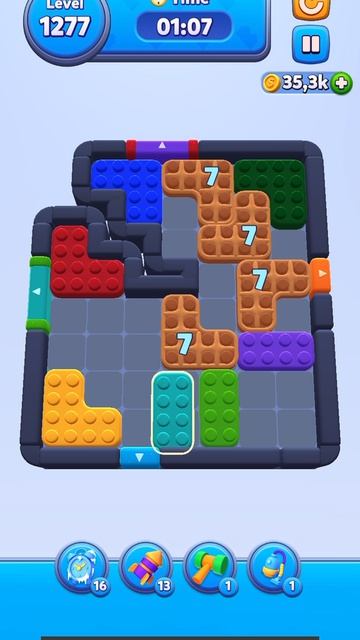 Color Block Jam 1277 уровень