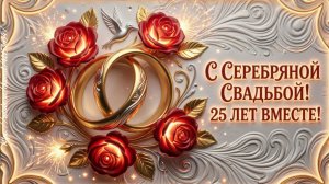 С Серебряной свадьбой! ❤️25 лет вместе | Красивая песня-поздравление на 25 лет свадьбы