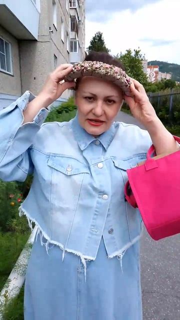 показываю новый ободок с вышивкой