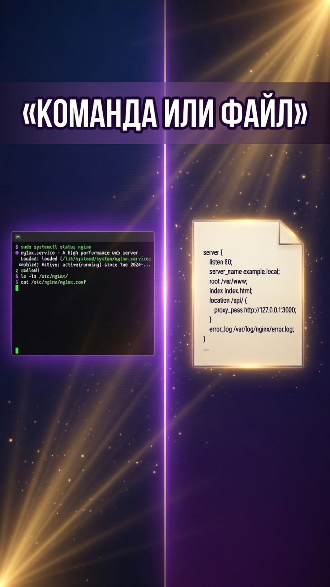 Это слово в Linux живёт сразу как команда и как файл