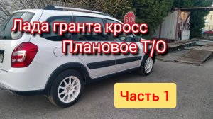 Плановое Т/О Лада Гранта Кросс ( часть 1 )