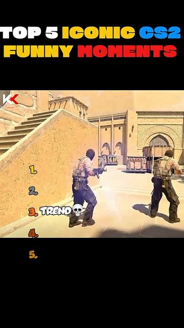 Top 5 Iconic CS2 Funny Moments #csgo #cs2 #gaming #funny #rank - Rank Reactor (720p)