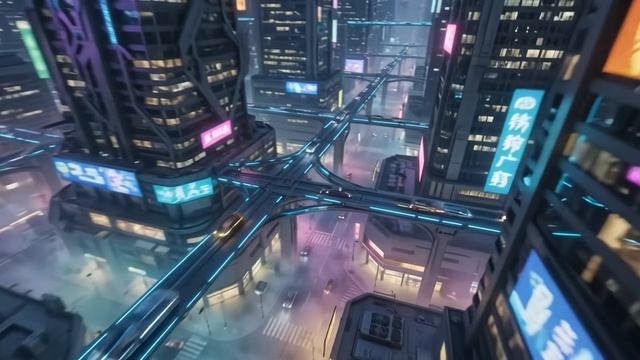 Future Neon World  Sci-Fi Ambient Music