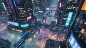 Future Neon World  Sci-Fi Ambient Music