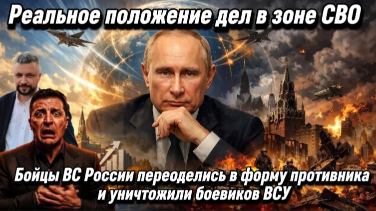 Реальное положение дел в зоне СВО. Бойцы ВС России переоделись в форму противника и уничтожили боеви