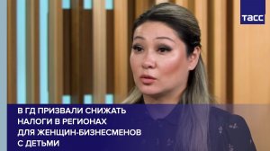 В ГД призвали снижать налоги в регионах для женщин-бизнесменов с детьми
