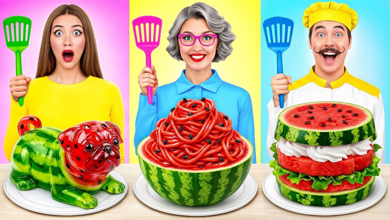 Кулинарный Челлендж_ Я против Бабушки _ Вкусные Кухонные Идеи