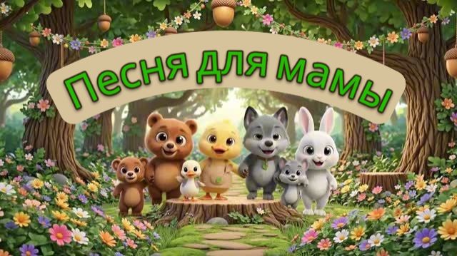 Песня для мамы. Детёныши животных ко Дню матери.