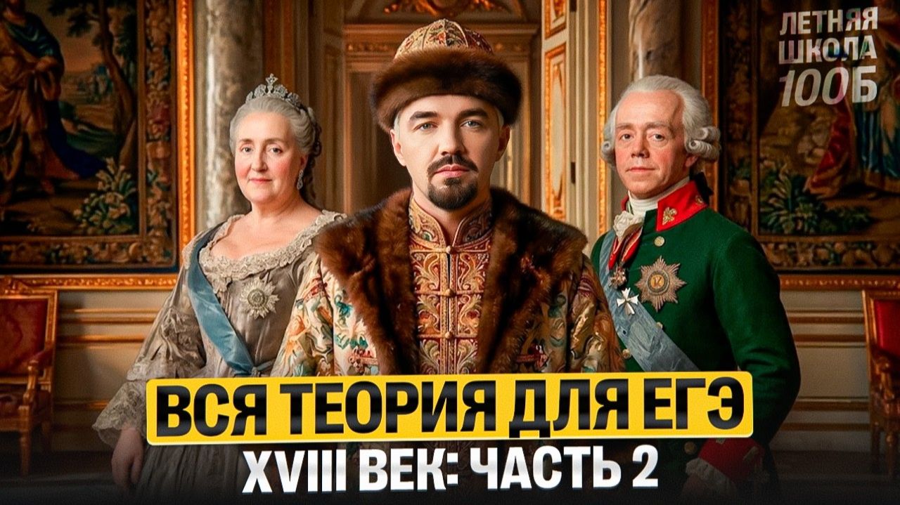 Вся теория для ЕГЭ XVIII век: часть 2 Летняя школа | Топ-репетитор