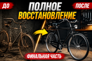 Реставрация сильно повреждённого велосипеда: финальная часть